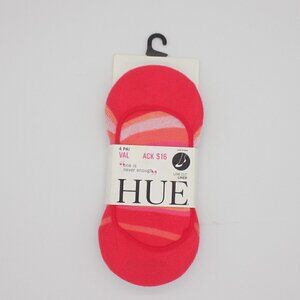 HUE Low-Cut Sock Liners 4-Pack Size O/S Multicolor